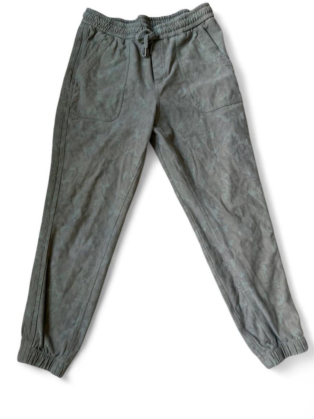 Athleta Farallon Camouflage-Pattern Olive/Gray Joggers